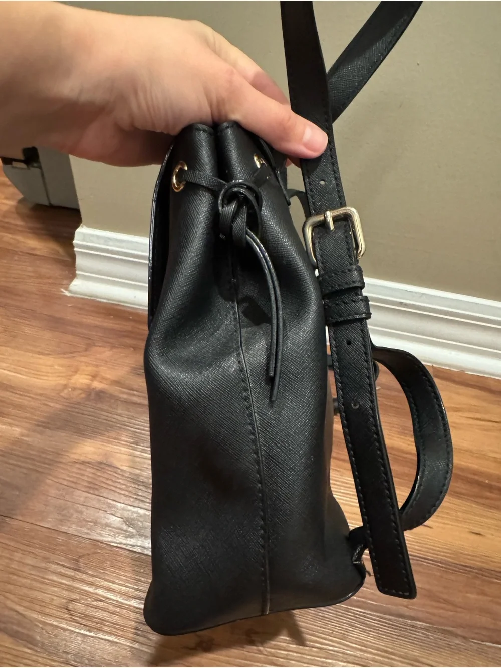 kate spade Black Leather Backpack and Crossbody Set